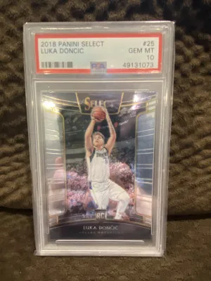 2018 Luka Doncic Select Concourse PSA 10 front