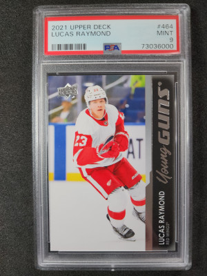 Lucas Raymond Young Guns PSA 9 front
