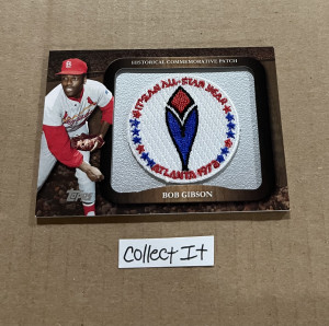 Bob Gibson 2009 Topps Historical Commemorative Patch Card # LPR-36 front