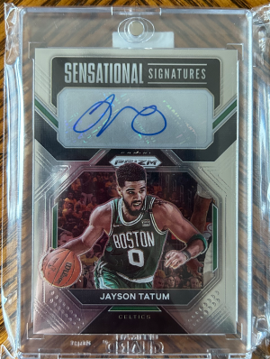 2022-23 Panini Prizm Sensational Signatures Jayson Tatum Auto front
