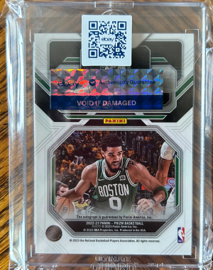 2022-23 Panini Prizm Sensational Signatures Jayson Tatum Auto back