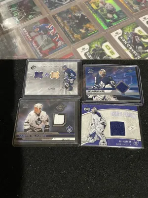 Maple Leafs card lot front