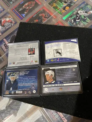 Maple Leafs card lot back