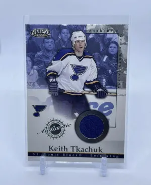Keith Tkachuk 2002-03 Pacific Exclusive Jersey Patch No.21 Blues front