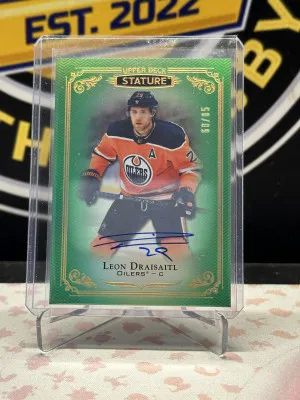 Leon Draisaitl Stature Green Auto /65 front