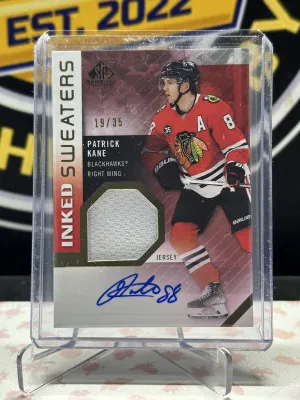Patrick Kane Inked Sweaters /35 front