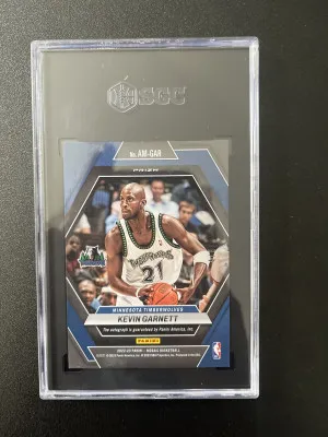2022-23 mosaic Kevin Garnett auto choice black gold 4/8 back