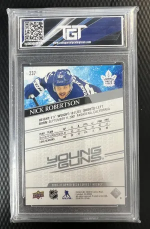 2020-21 Upper Deck - Young Guns #237 Nick Robertson (RC) back