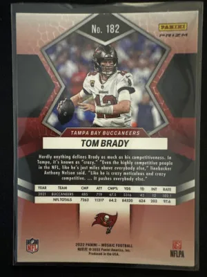 2022 Mosaic Tom Brady Pink Camo back
