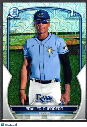 2023 Bowman Chrome 1st Brailer Guerrero Mojo ref. Rays (2868) front