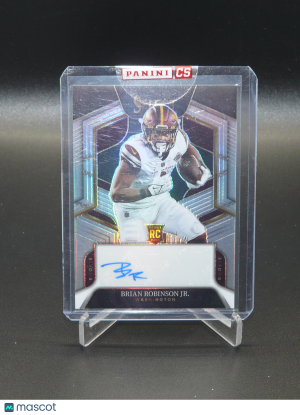 Brian Robinson Jr. Auto RC RS-BR Silver Prizm /199 Rookie Signatures Redemption front