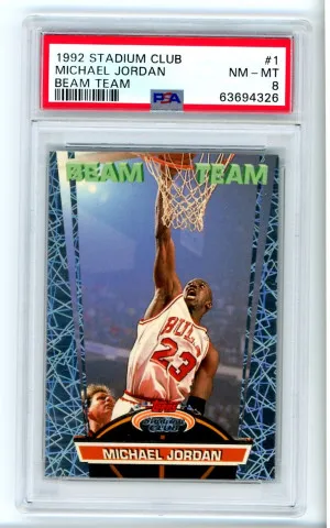 Michael Jordan 1992-93 Stadium Club Beam Team front