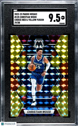 2022-23 Panini Mosaic Christian Wood #125 /88 SGC 9.5 front