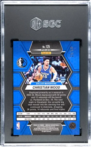2022-23 Panini Mosaic Christian Wood #125 /88 SGC 9.5 back