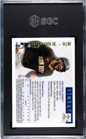 2023 Topps Finest Flashbacks Fernando Tatis JR. #155 SGC 9 back