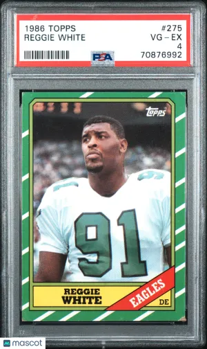 1986 Topps Reggie White #275 PSA 4 front