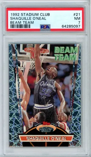 Shaq 1992-93 Stadium Club Beam Team front