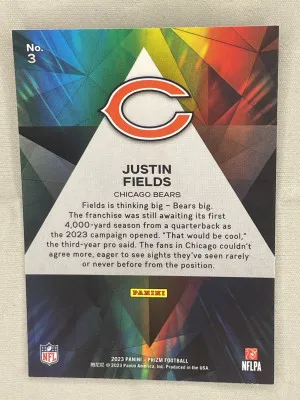 2023 Prizm Justin Fields back