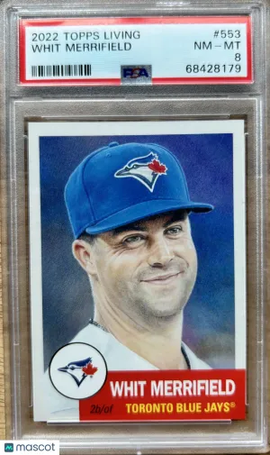 2022 Topps Living Whit Merrifield #553 PSA 8 front