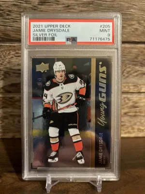 2021-22 Upper Deck Young Guns #205 SIlVER FOIL  Jamie Drysdale front