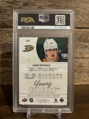 2021-22 Upper Deck Young Guns #205 SIlVER FOIL  Jamie Drysdale back