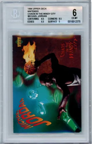 Michael Jordan 1994 Upper Deck Chaos In The Windy City Hand Cut front
