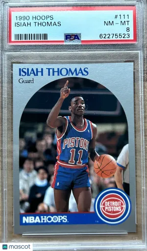 1990 Hoops Isiah Thomas #111 PSA 8 front