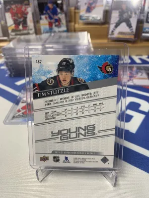 2020 Upper Deck Tim Stutzle Young Gun back