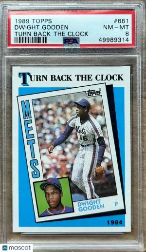 1989 Topps Dwight Gooden #661 PSA 8 front