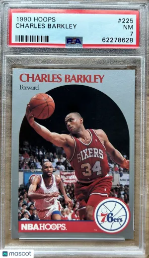 1990 Hoops Charles Barkley #225 PSA 7 front