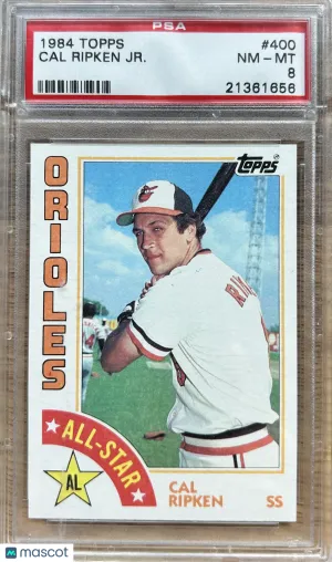 1984 Topps Cal Ripken JR. #400 PSA 8 front