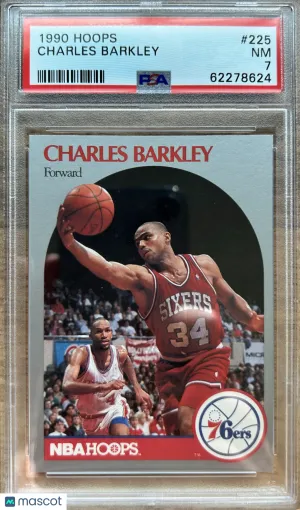 1990 Hoops Charles Barkley #225 PSA 7 front