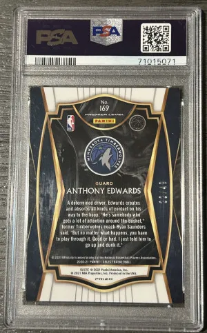 2020 Select Anthony Edwards Red Disco /49 PSA 9 back