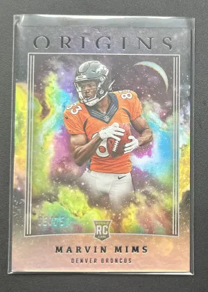 2023 Panini Origins Marvin Mims /75 Rookie front