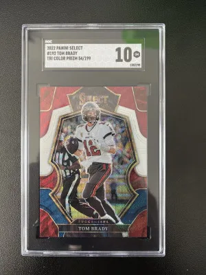 2022 select Tom Brady tri color 54/199 sgc10 front