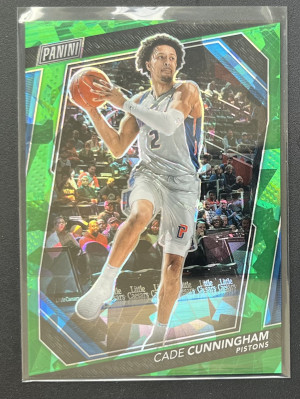 2023 Panini The National VIP Cade Cunningham Green Ice /99 front