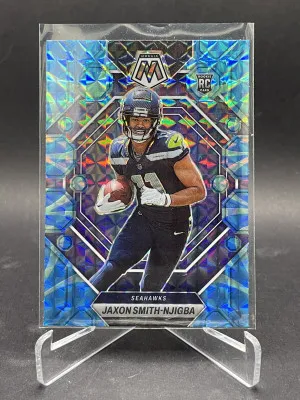 2023 Mosaic Football Jaxon Smith Njigba Reactive Blue RC Seahawks front