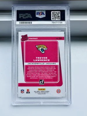 2021 Donruss Trevor Lawrence Portrait Rated Rookie Card RC back
