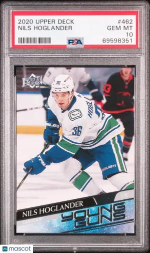 2020 Upper Deck Nils Hoglander #462 PSA 10 front