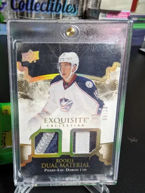 2017-18 Exquisite Hockey Dual rookie Material /10 Pierre-Luc Dubois front
