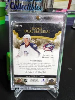 2017-18 Exquisite Hockey Dual rookie Material /10 Pierre-Luc Dubois back