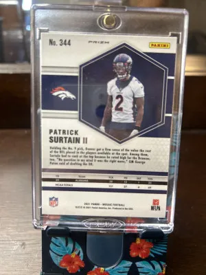 2021 Mosaic Patrick Surtain  Orange parallel back