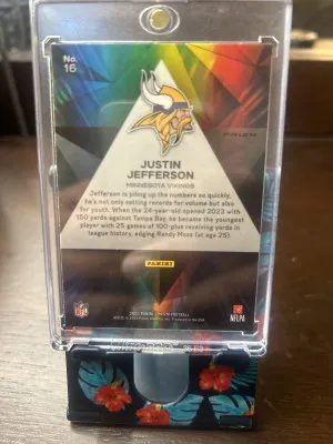 2023 Panini Prizm Justin Jefferson Prizmatic back