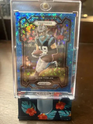 2023 Panini Prizm Adam Thielen Blue Disco /95 front