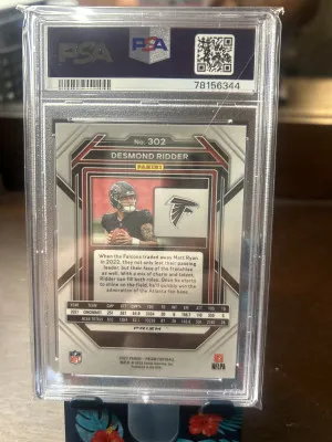 2022 Panini Prizm Desmond Ridder Green back