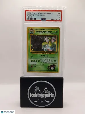 1999 Pokémon TCG Erika's Venusaur Holo #3 Japanese PSA 5 front