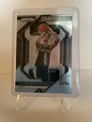 Victor Wembanyama 2023-24 Panini Prizm NBA Rookie Emergent RC Insert #12 Spurs front