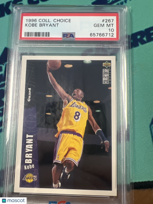 1996 Collector's Choice Kobe Bryant #267 Rookie PSA 10 Los Angeles Lakers front