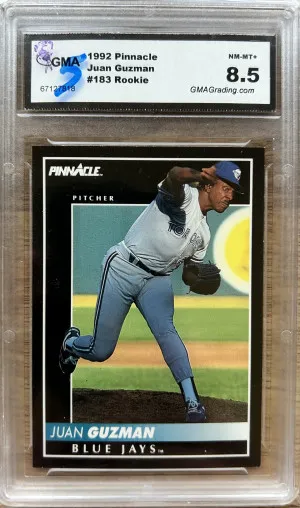 1992 pinnacle juan guzman rookie front