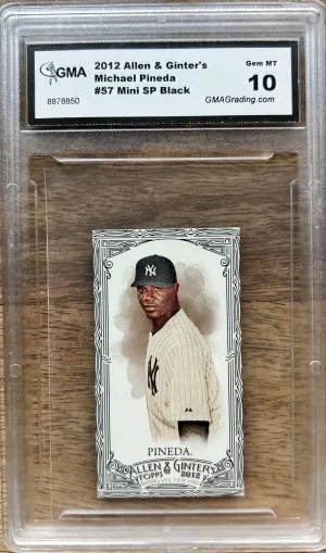 2012 Topps Allen & Ginter Mini SP Black Border Michael Pineda front